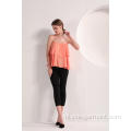 Peach Colour Founce-top voor dames